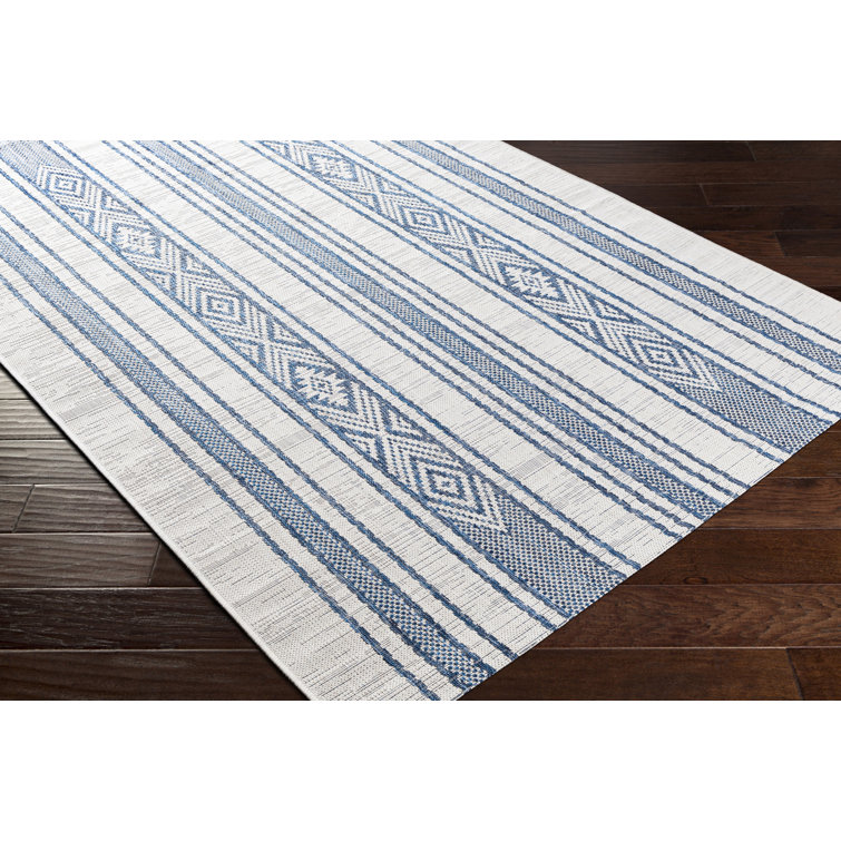 Morwen Navy/White Indoor/Outdoor Rug & Reviews Joss & Main